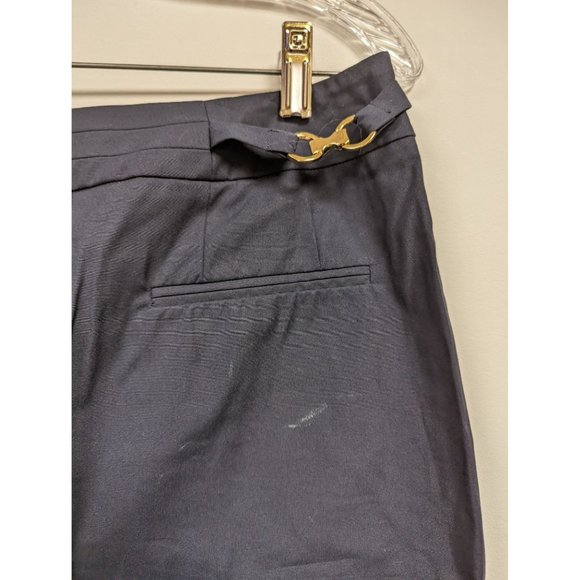 New York and Company Navy Blue Modest Skirt Size 6 Pencil - Picture 3 of 6